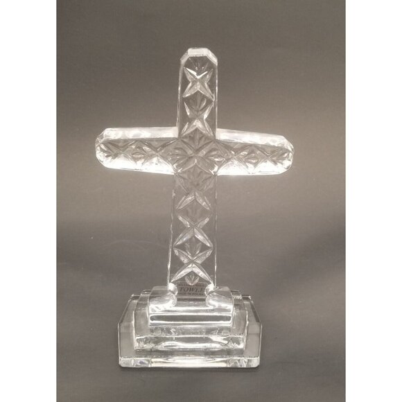 Towle Crystal Cross 24% Leaded Crystal Hand Cut Made in Poland 8.5" - Picture 2 of 8